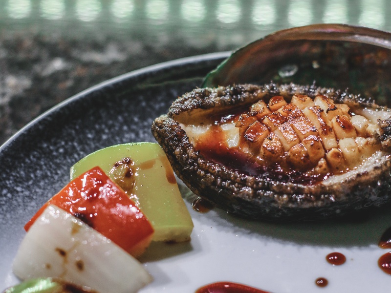 japanese grill teppanyaki set menu seafood abalone